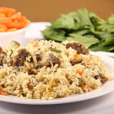 "Mutton Fried Rice - 1plate (Nellore Exclusives) - Click here to View more details about this Product